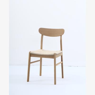 The Range 2 x Bonnie Oak and Veneer Wood Kitchen Dining Chairs - Oak