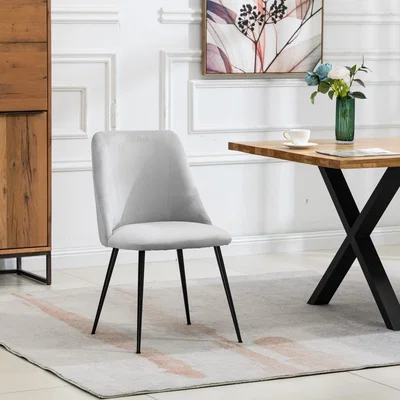 The Range Set of 2 Morandi Velvet Dining Chairs - Teal