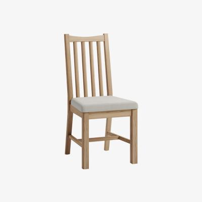 The Range Pair of Ashford Dining Chairs - Light Oak