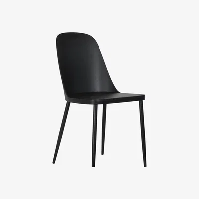 The Range Duo plastic chairs (Pair)    - Black