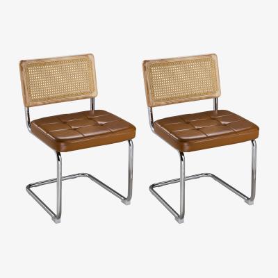 The Range Livingandhome 2Pcs Vintage Dining Chairs - Brown
