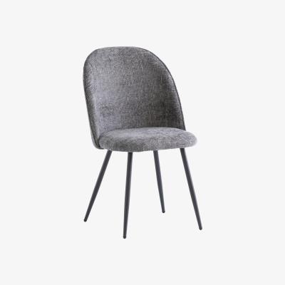 The Range Graphite Ramona Fabric Dining Chair - Grey