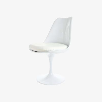 The Range White Tulip Dining Chair with Cushion - White