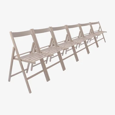 The Range Beech Wood Folding Chairs Pack of 6 - Dove Grey