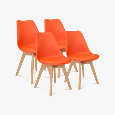 The Range Rocco Dining Chair - Orange / 4