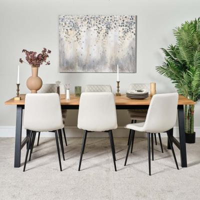 The Range Bromley 220  6 Ripley Dining Chairs - Chalk