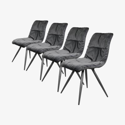 The Range Anrar Dining Chairs - Dark Grey / 4