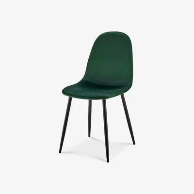 The Range Ron Velvet Dining Chair - Green / 1