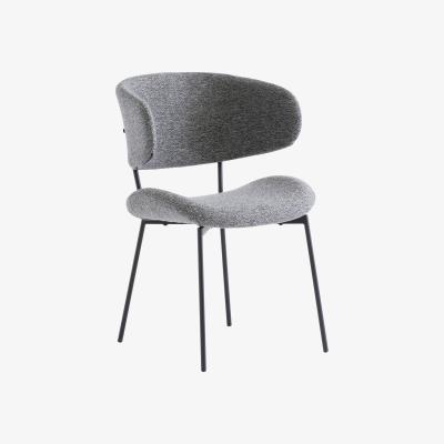 The Range Dark Grey Willow Fabric Dining Chair - Grey