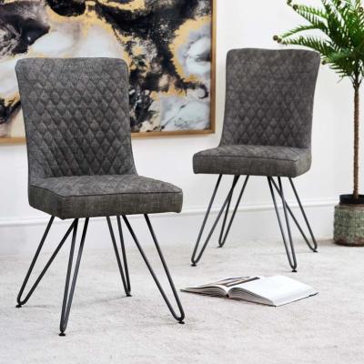 The Range Industrial Dining Chair - Grey