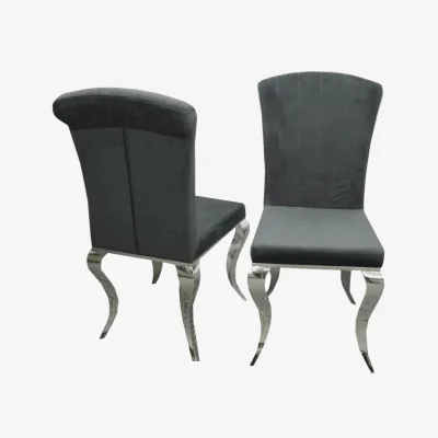 The Range Julietta 4 Dining Chairs - Grey