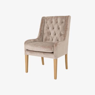 The Range Henley Luxury Large Button Pressed Dining Chair - Bronco