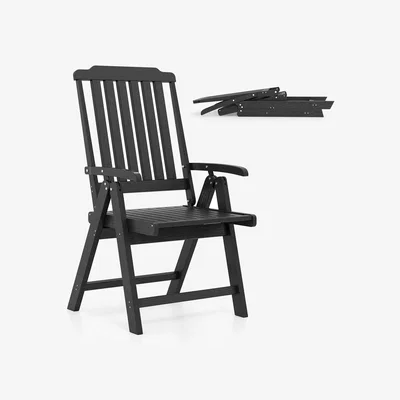 The Range Outdoor Dining Chair Foldable Patio Chair - Grey