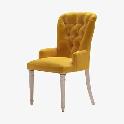 Sofa.com Sinclair Dining Chair in Butterscotch Cotton Matt Velvet