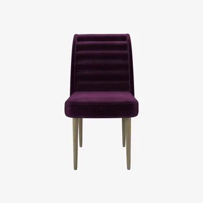 Sofa.com Lola Dining Chair in Plum Smart Velvet - sofa.com