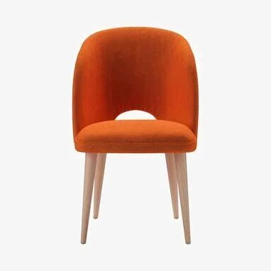Sofa.com Darcy Dining Chair in Paprika Smart Velvet