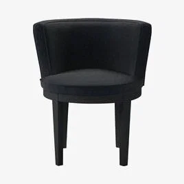 Sofa.com Margaux Dining Chair in Basalt Cotton Viscose Twill
