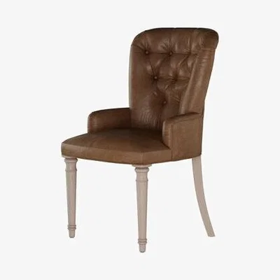 Sofa.com Sinclair Dining Chair in Tan Vintage Leather