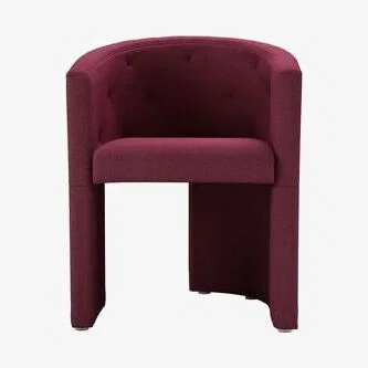 Sofa.com Coco Dining Chair in Boysenberry Brushed Linen Cotton