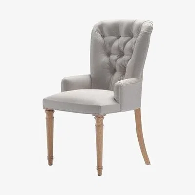 Sofa.com Sinclair Dining Chair in Dove Smart Velvet