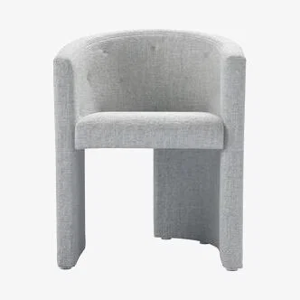 Sofa.com Coco Dining Chair in Koala Chelsea Linen