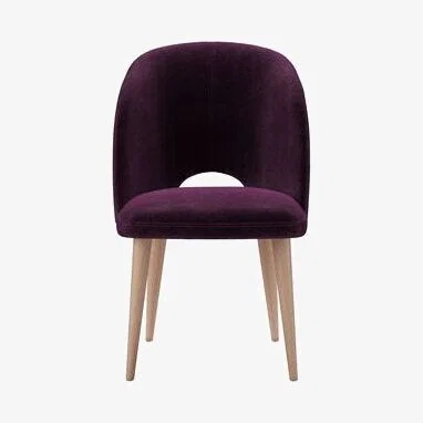 Sofa.com Darcy Dining Chair in Plum Smart Velvet