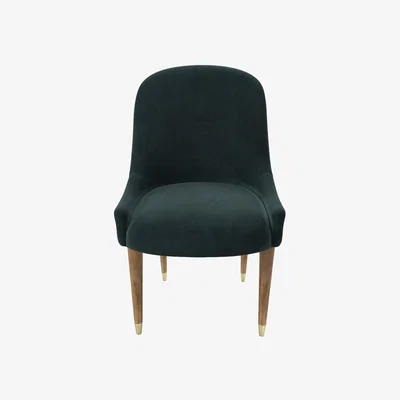 Sofa.com Arabella Dining Chair in Deep Forest Aquaclean Clever Velvet