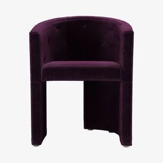 Sofa.com Coco Dining Chair in Plum Smart Velvet