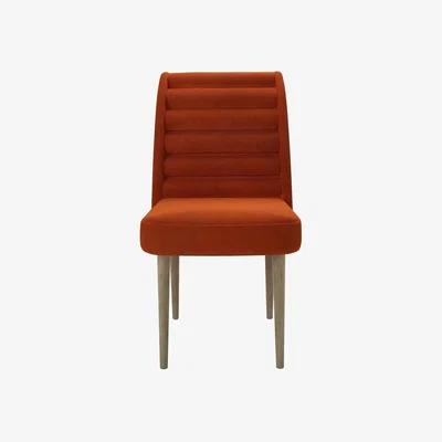 Sofa.com Lola Dining Chair in Brick Aquaclean Clever Velvet