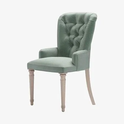 Sofa.com Sinclair Dining Chair in Sage Smart Velvet