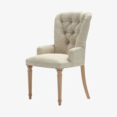 Sofa.com Sinclair Dining Chair in Alpaca Textured Boucle