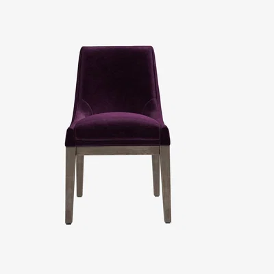 Sofa.com Basil Dining Chair in Plum Smart Velvet - sofa.com