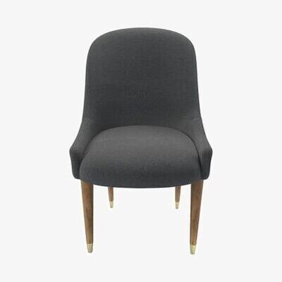 Sofa.com Arabella Dining Chair in Truffle Cotton Viscose Twill