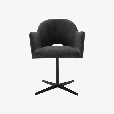 Sofa.com Lupin Dining Chair in Raven Speckled Chenille