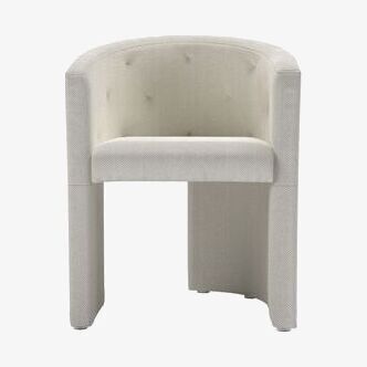 Sofa.com Coco Dining Chair in Clay House Herringbone Weave