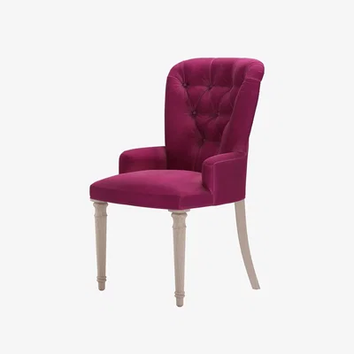 Sofa.com Sinclair Dining Chair in Persian Rose Smart Velvet