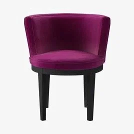 Sofa.com Margaux Dining Chair in Peony Cotton Matt Velvet