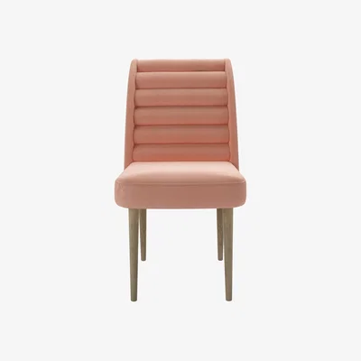 Sofa.com Lola Dining Chair in Sakura Pink Organic Smart Cotton