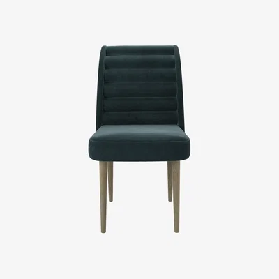 Sofa.com Lola Dining Chair in Deep Forest Aquaclean Clever Velvet