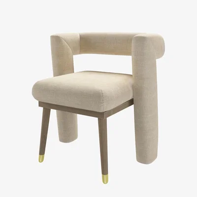 Sofa.com Fonda Dining Chair in Chantilly Aquaclean Clever Chenille