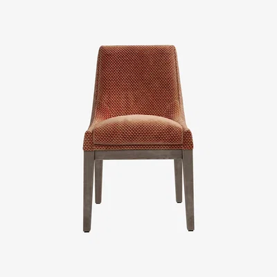 Sofa.com Basil Dining Chair in Pomegranate Bubble Velvet