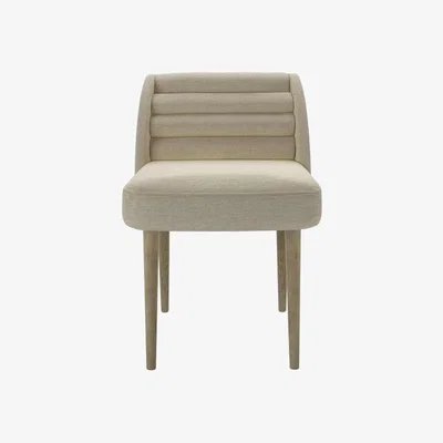 Sofa.com Lola Low Back Dining Chair in Pampas Hygge Smart Linen
