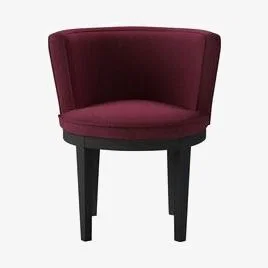 Sofa.com Margaux Dining Chair in Boysenberry Brushed Linen Cotton