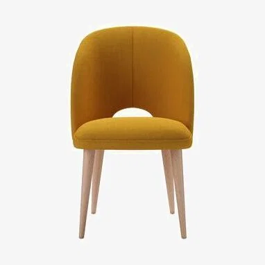Sofa.com Darcy Dining Chair in Mango Brushed Linen Cotton