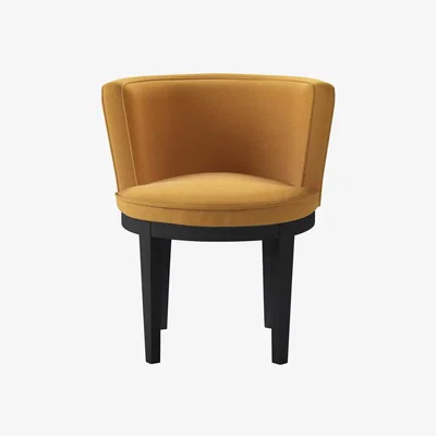 Sofa.com Margaux Dining Chair in Ochre Easy Cotton - sofa.com
