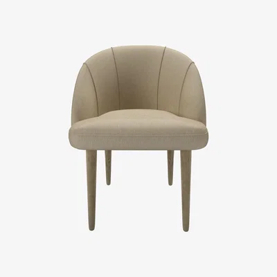 Sofa.com Piper Dining Chair in White Sands Soft Chenille - sofa.com
