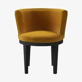 Sofa.com Margaux Dining Chair in Butterscotch Cotton Matt Velvet