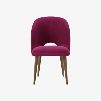 Sofa.com Darcy Dining Chair in Persian Rose Smart Velvet