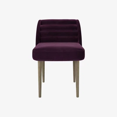 Sofa.com Lola Dining Chair in Damson Smart Velvet