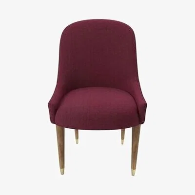Sofa.com Arabella Dining Chair in Boysenberry Brushed Linen Cotton